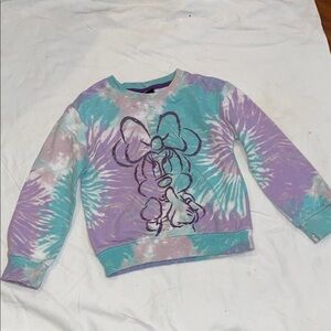 Kids Tie-Dye Minnie Mouse Sweatshirt